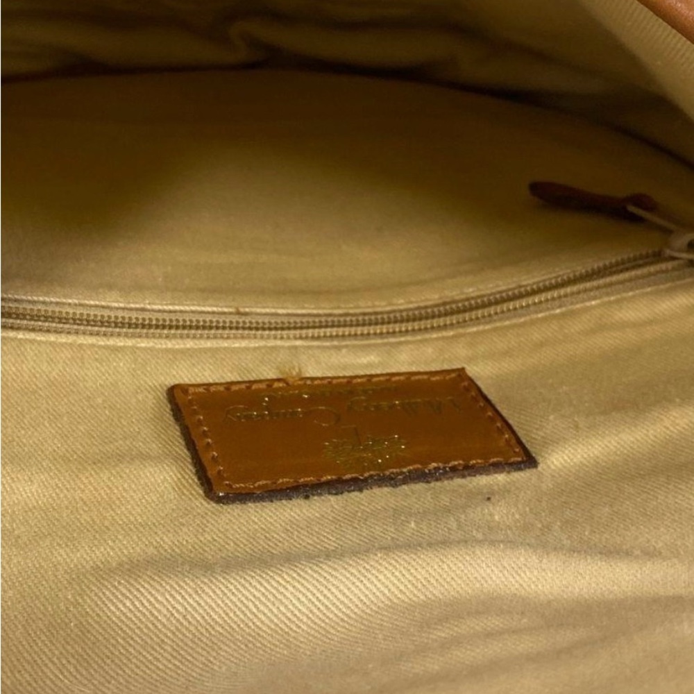 RARE Mulberry Vintage Authentic Beige and Brown Crossbody Bag - Picture 5 of 6